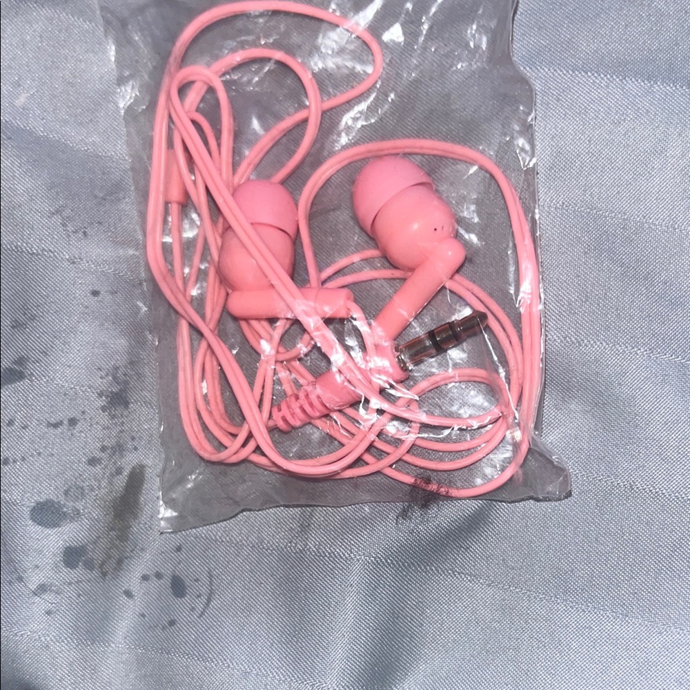 Pink Wired Earbuds